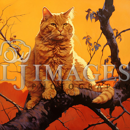 destinyunlimited_orange_cat_on_a_limb_on_the_orange_background__abdd61bc-75d5-4155-92ea-d38dd6a15d4e-3