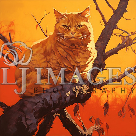 destinyunlimited_orange_cat_on_a_limb_on_the_orange_background__abdd61bc-75d5-4155-92ea-d38dd6a15d4e-4