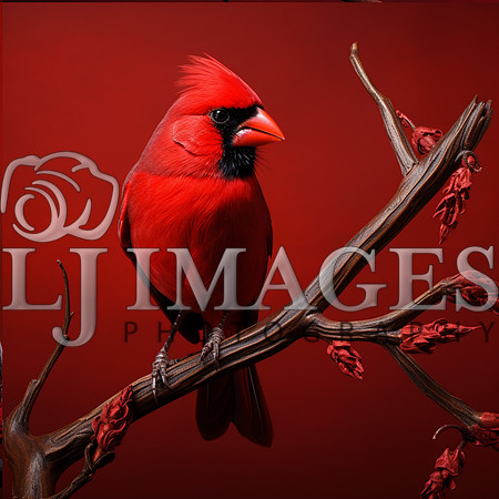 destinyunlimited_red_bird_on_branch_on_red_background_dramatic__7a0cbb35-3f6a-4c97-8ba3-1306005ad732-4
