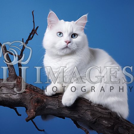 destinyunlimited_white_cat_on_a_limb_on_a_blue_background_drama_8aa92456-8d3e-4df8-b106-66178662cdb0-2