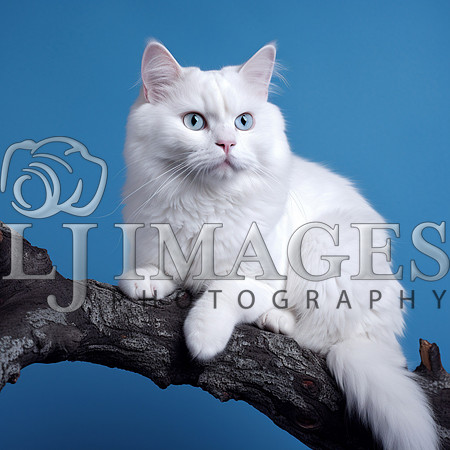 destinyunlimited_white_cat_on_a_limb_on_a_blue_background_drama_8aa92456-8d3e-4df8-b106-66178662cdb0-4