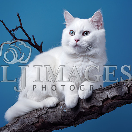destinyunlimited_white_cat_on_a_limb_on_a_blue_background_drama_8aa92456-8d3e-4df8-b106-66178662cdb0-3