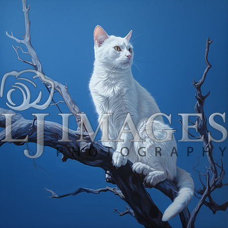 destinyunlimited_white_cat_on_a_limb_on_a_blue_background_drama_ed44e60a-73d2-4324-b9c8-c05ed1467b91-4