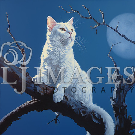 destinyunlimited_white_cat_on_a_limb_on_a_blue_background_drama_fce6d0a5-5b88-444b-912d-20d8dbc4a8a0
