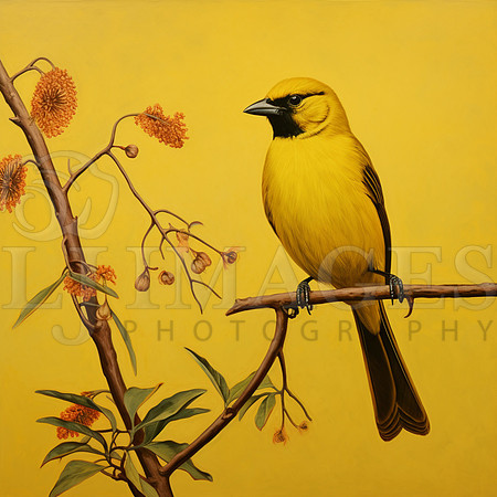 destinyunlimited_yellow_bird_on_branch_on_yellow_background_2726e810-e775-4c25-9fa6-871bb31b32c0