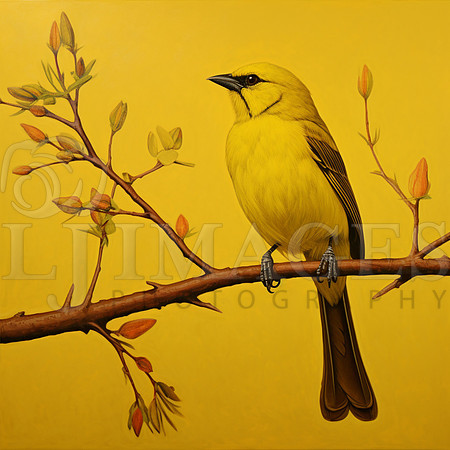 destinyunlimited_yellow_bird_on_branch_on_yellow_background_a10ba144-33a2-4149-9561-c5604fcb3ee3-4